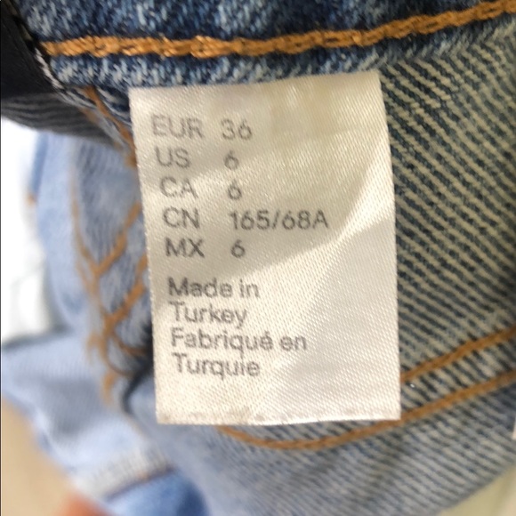 H&M JEANS WITH CRYSTALS SIZE 6 - Picture 7 of 8